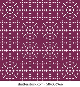 Vector seamless pattern. Modern stylish texture. Repeating geometric tracery. Contemporary graphic design. Magenta Background.