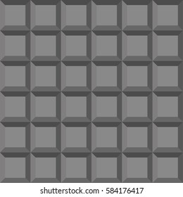 Vector seamless pattern. Modern stylish texture. Repeating geometric background with  3d rectangle. Trendy hipster sacred geometry.Grey texture seamless Geometrical pattern design