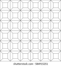 Vector seamless pattern. Modern stylish texture. Repeating geometric background with rectangle. Trendy hipster sacred geometry.White texture seamless Geometrical pattern design