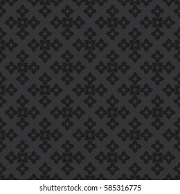 Vector seamless pattern. Modern stylish texture. Repeating geometric tracery. Contemporary graphic design. Gray color Background.