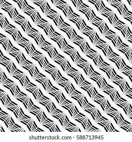 Vector seamless pattern. Modern stylish texture. Repeating abstract background with striped triangles. Geometric pattern.