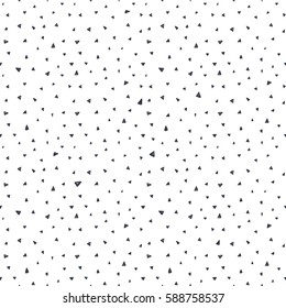 Vector seamless pattern. Modern stylish texture.  Hipster simple design with randomly disposed triangles.
