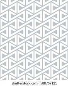 Vector seamless pattern. Modern stylish texture. Monochrome geometrical pattern with triangles.