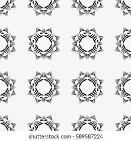 Vector seamless pattern. Modern stylish texture. Repeating abstract background with striped triangles. Geometric pattern.