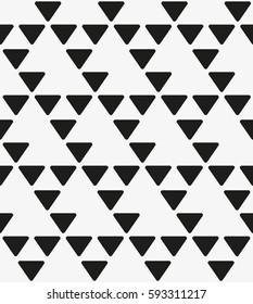 Vector seamless pattern. Modern stylish texture. Repeating geometric tiles with triangles. Trendy contemporary graphics.