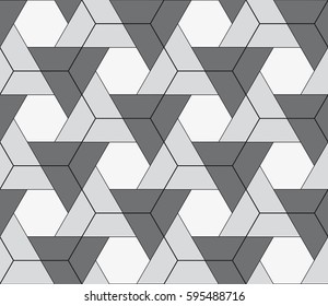Vector seamless pattern. Modern stylish texture. Repeating geometric tiles with triangles. Trendy contemporary graphics.