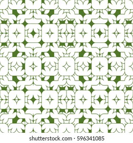 Vector seamless pattern. Modern stylish texture. Repeating geometric tracery. Contemporary graphic design. Black and White Background.