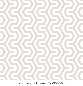 Vector seamless pattern. Modern stylish texture. Geometric pattern with offset hexagonal tiles.