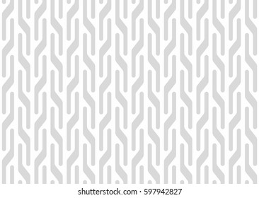 Vector seamless pattern. Modern stylish texture. Repeating geometric background with linear grid.  striped ornament. Monochrome linear braids.