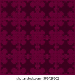 Vector seamless pattern. Modern stylish texture. Repeating geometric tracery. Contemporary graphic design. Magenta Background.