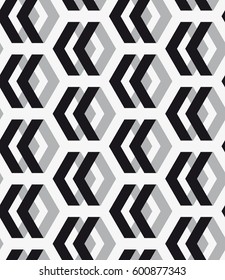 Vector seamless pattern. Modern stylish texture. Repeating geometric tiles with a grid of the corners.