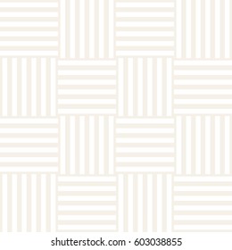 Vector Seamless Pattern. Modern Stylish Interlacing Lines Texture. Geometric Striped Ornament. Subtle Linear Braids
