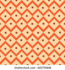 Vector seamless pattern. Modern stylish texture. Repeating geometric tiles with smooth rhombuses