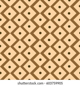 Vector seamless pattern. Modern stylish texture. Repeating geometric tiles with smooth rhombuses