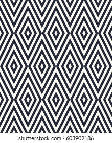 Vector seamless pattern. Modern stylish texture. Repeating geometric tiles with rhombus