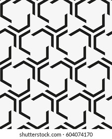 Vector seamless pattern. Modern stylish texture. Repeating geometric tiles with abstract triangles. Trendy contemporary graphics.