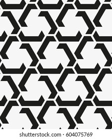 Vector seamless pattern. Modern stylish texture. Repeating geometric tiles with abstract triangles. Trendy contemporary graphics.