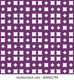Vector seamless pattern. Modern stylish texture. Repeating geometric tracery. Contemporary graphic design. Purple color Background.