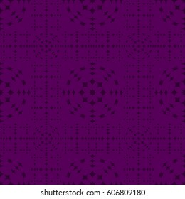 Vector seamless pattern. Modern stylish texture. Repeating geometric tracery. Contemporary graphic design. Purple color Background.