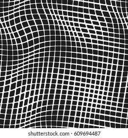 Vector seamless pattern. Modern stylish texture with wavy stripes. Geometric abstract background.