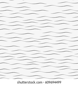 Vector seamless pattern. Modern stylish texture with wavy stripes. Geometric abstract background.