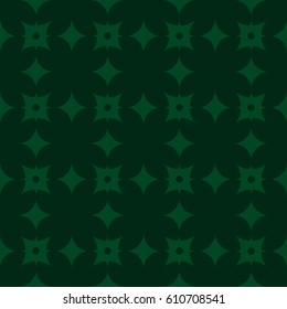 Vector seamless pattern. Modern stylish texture. Repeating geometric tracery. Contemporary graphic design. Spring green color Background.