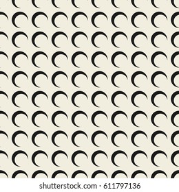 Vector seamless pattern. Modern stylish texture. Repeating abstract geometric background with circles.