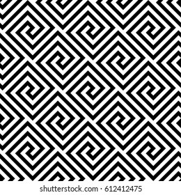 Vector seamless pattern. Modern stylish texture. Monochrome geometrical pattern with square tiles.