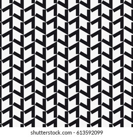 Vector seamless pattern. Modern stylish texture. Repeating geometric tiles with a grid of the corners.