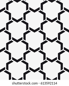 Vector seamless pattern. Modern stylish texture. Repeating geometric tiles with a grid of the corners.