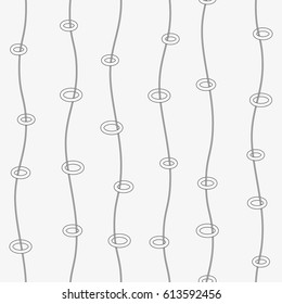 Vector seamless pattern. Modern stylish texture with wavy stripes. Geometric abstract background.