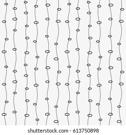 Vector seamless pattern. Modern stylish texture with wavy stripes. Geometric abstract background.