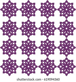 Vector seamless pattern. Modern stylish texture. Repeating geometric tracery. Contemporary graphic design. Purple color Background.