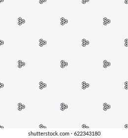 Vector seamless pattern. Modern stylish texture. Repeating geometric tiles with a grid of the corners. Inspired by Memphis Design.