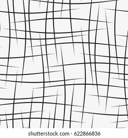 Vector seamless pattern. Modern stylish texture with figures of wavy lines. Geometric abstract background.