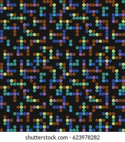 Vector seamless pattern. Modern stylish texture. Repeating geometric tiles of circles
