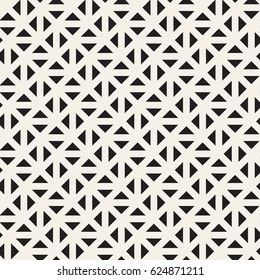 Vector seamless pattern. Modern stylish texture. Repeating geometric tiles. Triangles form stylish tileable print.