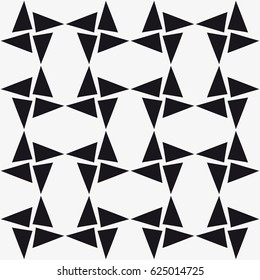 Vector seamless pattern. Modern stylish texture. Repeating geometric tiles with triangles.