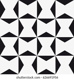 Vector seamless pattern. Modern stylish texture. Repeating geometric tiles with triangles.