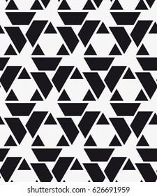 Vector seamless pattern. Modern stylish texture. Repetition of geometric tiles with a grid of rectangles of different shapes.