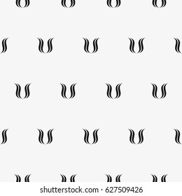 Vector seamless pattern. Modern stylish texture with wavy stripes. Geometric abstract background.