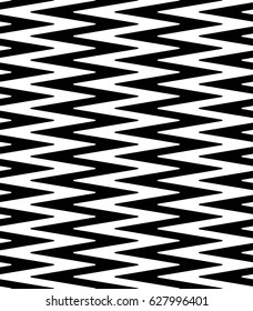 Vector seamless pattern. Modern stylish texture. Monochrome geometric pattern with zigzag.