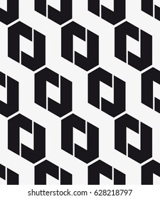 Vector seamless pattern. Modern stylish texture. Repeating geometric tiles with a grid of rhombuses.