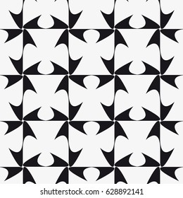 Vector seamless pattern. Modern stylish texture. Repeating geometric tiles with a grid of angels.