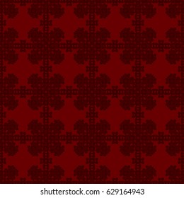 Vector seamless pattern. Modern stylish texture. Repeating geometric tracery. Contemporary graphic design. Red color Background.