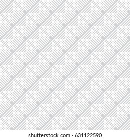 Vector seamless pattern. Modern stylish texture with intersecting thin lines which form regularly repeating tiled linear grid with striped triangles, small rhombuses. Abstract geometric background