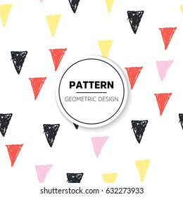 Vector seamless pattern. Modern stylish texture. Repeating geometric tiles with hexagonal elements