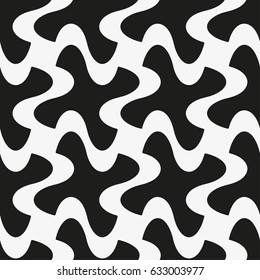 Vector seamless pattern. Modern stylish texture. Repetition of the geometric tiles with crosses.
