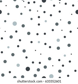 Vector seamless pattern. Modern stylish texture. Repeating abstract background with chaotic dots. Simple graphic design. Minimalist tileable print.