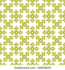 Vector seamless pattern. Modern stylish texture. Repeating geometric tracery. Contemporary graphic design. Yellow color Background.